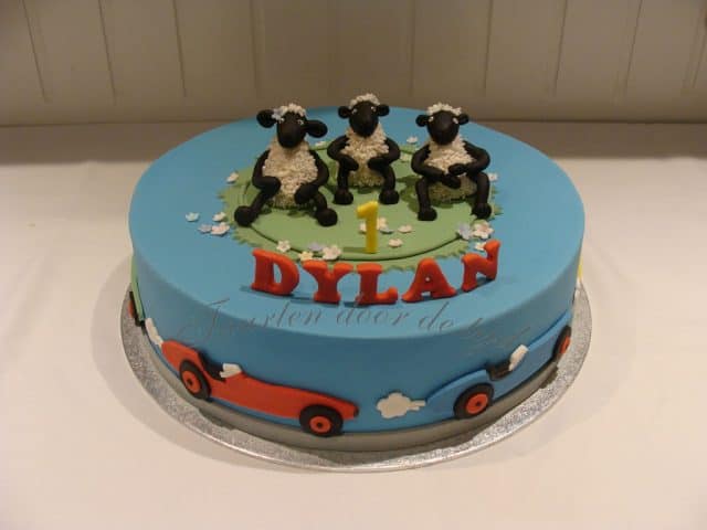 Auto, schaap taart